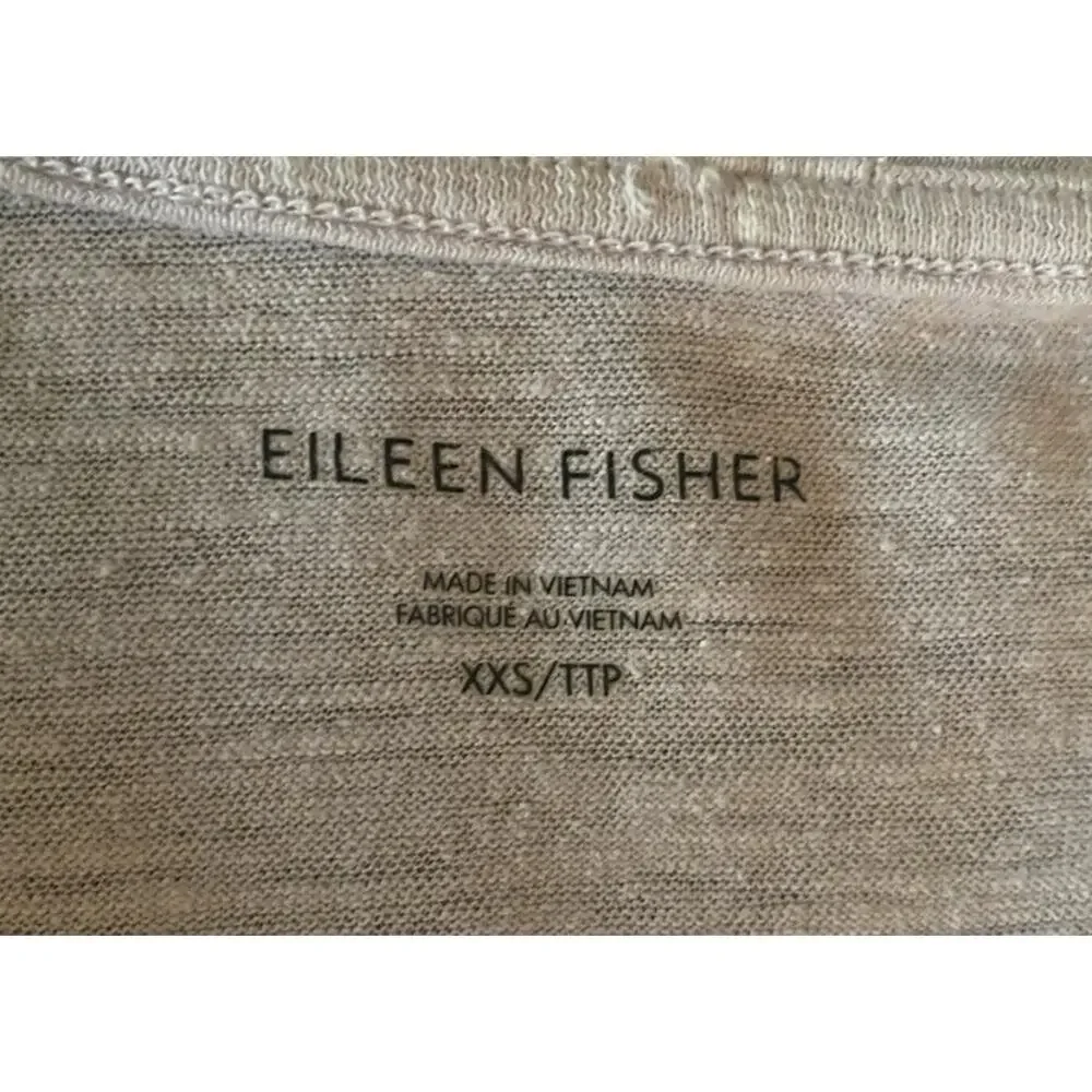 Eileen Fisher Wmn Ivory Hemp Organic Cotton Tunic Oversized Top Lagen Look - Picture 6 of 6